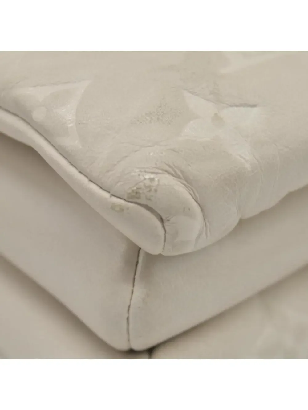 $4950 Louis Vuitton Lambskin Embossed Monogram Coussin PM